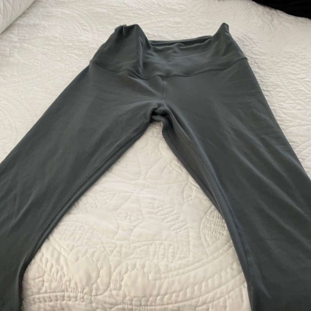 Lululemon align crops, size 6, sage green